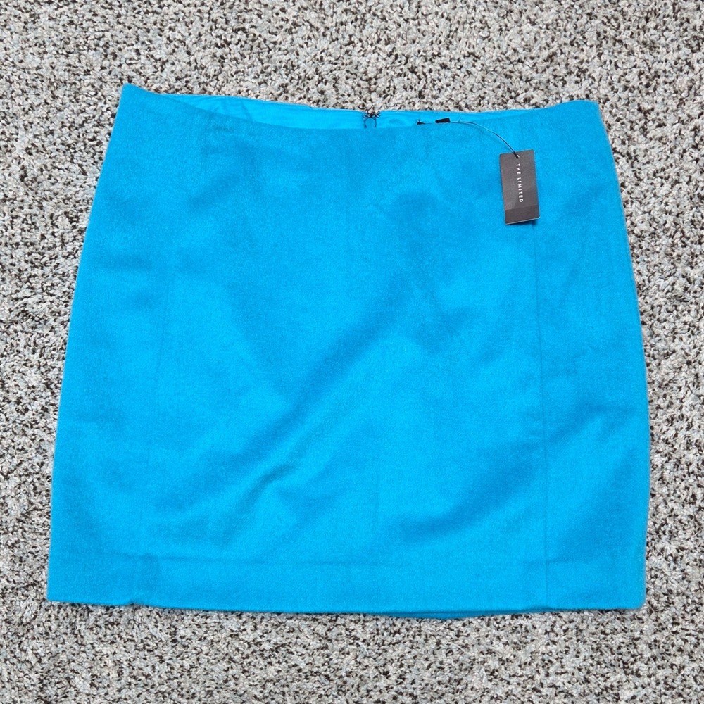 The Limited Mini Skirt Career Wear Business Casual‎ Blue Size 8